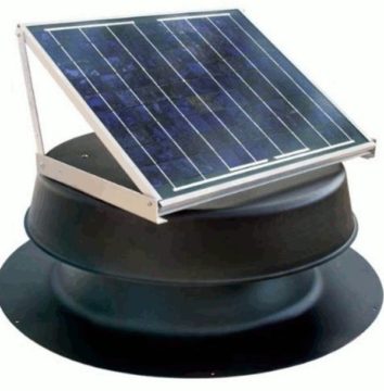 Natural Light 36-Watt Solar Attic Fan- Ventilator Fan