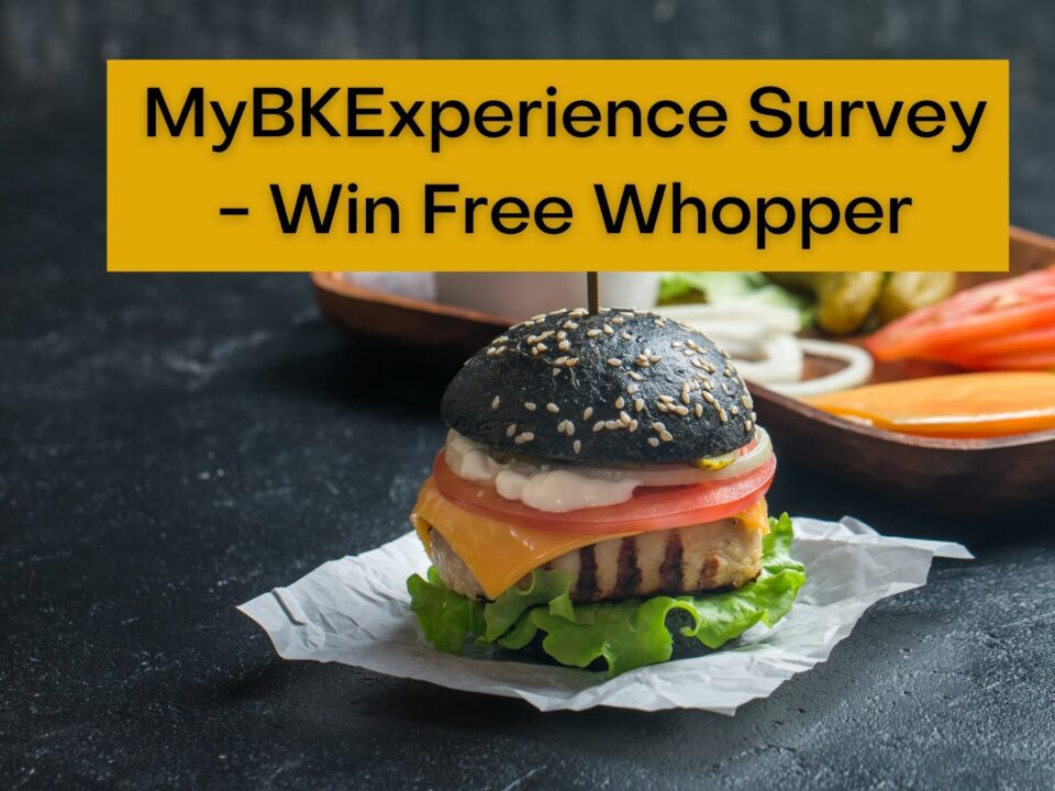 MyBKExperience Survey Free Whopper
